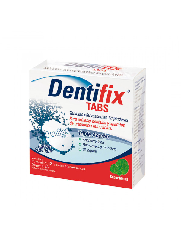 DENTIFIX TABLETAS EFERVESCENTES