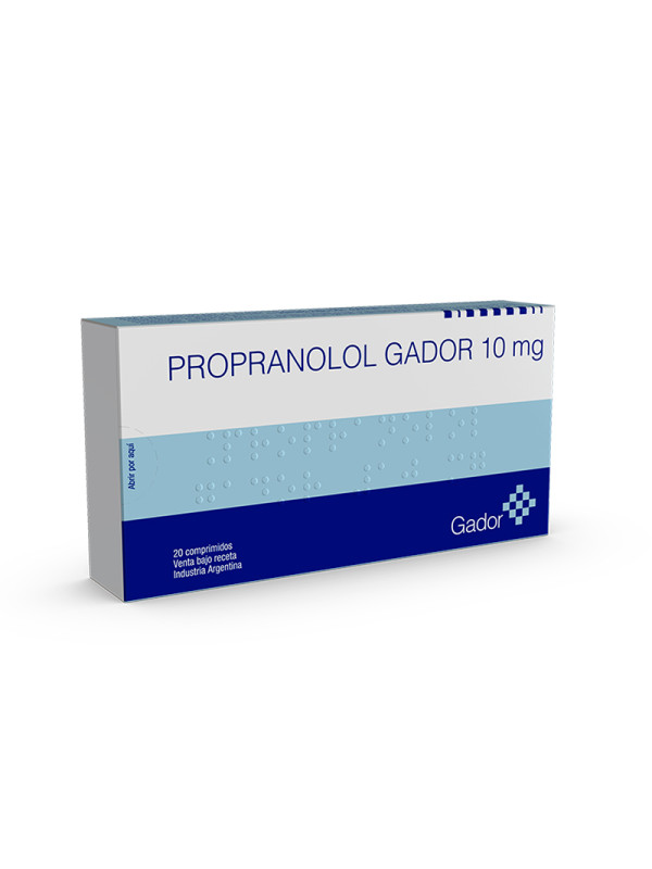 PROPRANOLOL GADOR 10 mg